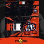 PUBG Mobile yayıncı tasarım paketi – Twitch ve Kick için savaş temalı, dinamik yayın tasarımı