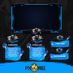 Valorant Jett temalı yayıncı tasarım paketi – Twitch ve Kick yayıncıları için enerjik ve oyun odaklı tasarım