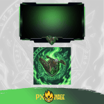 League of Legends Ekko Twitch ve Kick yayıncı paketi animasyonlu overlay ve panel tasarımı