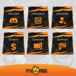 Valorant Raze Twitch ve Kick yayıncı paketi animasyonlu overlay ve panel tasarımı