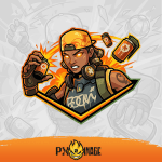 Valorant Raze Twitch ve Kick yayıncı paketi animasyonlu overlay ve panel tasarımı