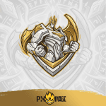 League of Legends Galio Twitch ve Kick yayıncı paketi animasyonlu overlay ve panel tasarımı