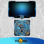 League of Legends Garen Twitch ve Kick yayıncı paketi animasyonlu overlay ve panel tasarımı