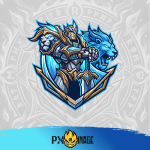 League of Legends Garen Twitch ve Kick yayıncı paketi animasyonlu overlay ve panel tasarımı