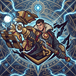 League of Legends Jayce Twitch ve Kick yayıncı paketi animasyonlu overlay ve panel tasarımı