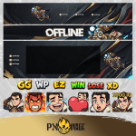 League of Legends Jayce Twitch ve Kick yayıncı paketi animasyonlu overlay ve panel tasarımı