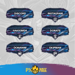 League of Legends Jinx Twitch ve Kick yayıncı paketi animasyonlu overlay ve panel tasarımı