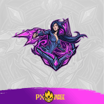 League of Legends Kai'Sa Twitch ve Kick yayıncı paketi animasyonlu overlay ve panel tasarımı