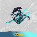 League of Legends Kalista Twitch ve Kick yayıncı paketi animasyonlu overlay ve panel tasarımı