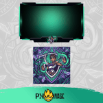 League of Legends Karma Twitch ve Kick yayıncı paketi animasyonlu overlay ve panel tasarımı