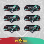 League of Legends Karthus Twitch ve Kick yayıncı paketi animasyonlu overlay ve panel tasarımı