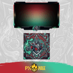 League of Legends Karthus Twitch ve Kick yayıncı paketi animasyonlu overlay ve panel tasarımı