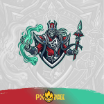 League of Legends Karthus Twitch ve Kick yayıncı paketi animasyonlu overlay ve panel tasarımı