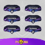 League of Legends Kassadin Twitch ve Kick yayıncı paketi animasyonlu overlay ve panel tasarımı