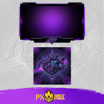 League of Legends Kassadin Twitch ve Kick yayıncı paketi animasyonlu overlay ve panel tasarımı