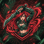 League of Legends Katarina Twitch ve Kick yayıncı paketi animasyonlu overlay ve panel tasarımı