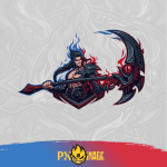 League of Legends Kayn Twitch ve Kick yayıncı paketi animasyonlu overlay ve panel tasarımı