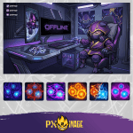 League of Legends Kennen Twitch ve Kick yayıncı paketi animasyonlu overlay ve panel tasarımı