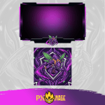 League of Legends Kha'Zix Twitch ve Kick yayıncı paketi animasyonlu overlay ve panel tasarımı