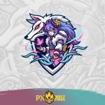 League of Legends Kindred Twitch ve Kick yayıncı paketi animasyonlu overlay ve panel tasarımı