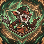 League of Legends Kled Twitch ve Kick yayıncı paketi animasyonlu overlay ve panel tasarımı