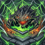 League of Legends Kog'Maw Twitch ve Kick yayıncı paketi animasyonlu overlay ve panel tasarımı